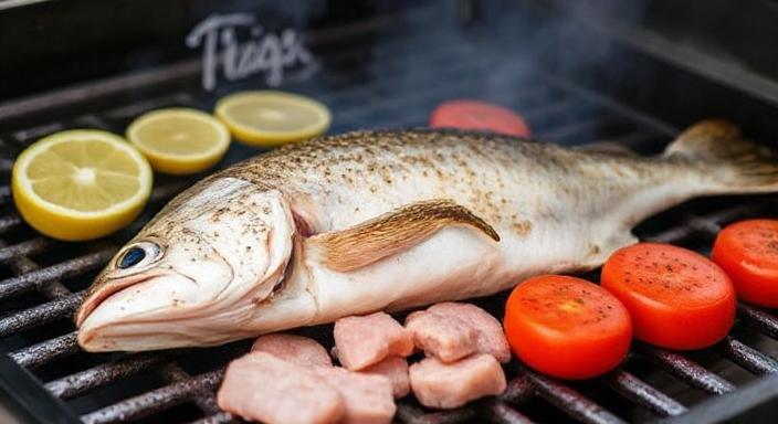 Preparation for grill Fish Cobia